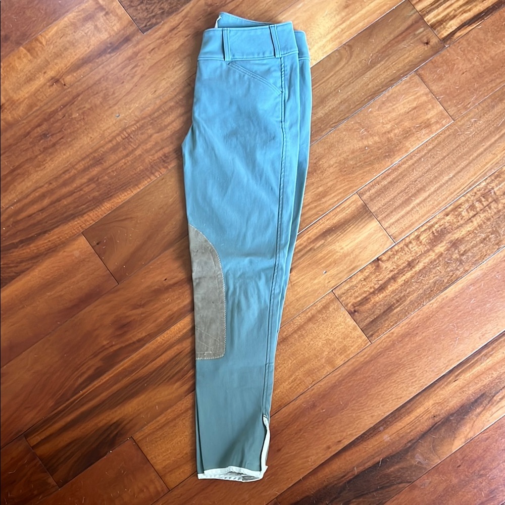 Blue/Green Sage Tailored Sportsman Riding Pants - Size 26